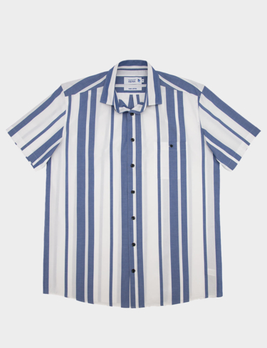 Stripe Double Two Short Sleeve Shirt