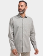 Double Two Linen Blend Shirt Khaki