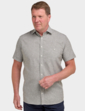Linen Blend Double Two Shirt Khaki