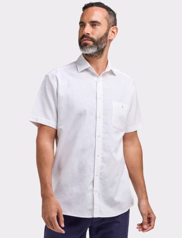 Linen Blend Double Two Shirt