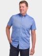 Double Two Short Sleeve Oxford Shirt Blue