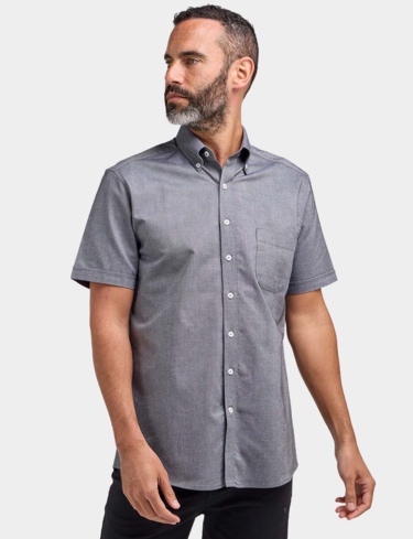 Double Two Short Sleeve Oxford Shirt