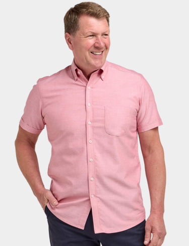 Double Two Short Sleeve Oxford Shirt