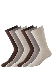 Soft Grip 6 Pack Socks Assorted