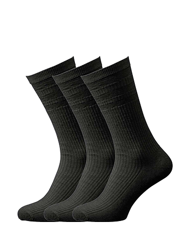HJ Hall Pack Of 3 Extra Wide Fit Softop Socks | Chums