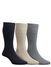 H J Hall Softop Extra Wide Fit 3 Pack Socks Assorted