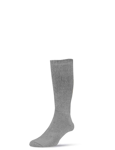 HJ Hall Pack of 2 Cotton Diabetic Socks - Grey