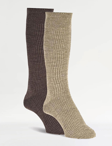 HJ Hall Pack of 2 Immaculate Long Sock