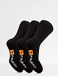 Farah Cotton Rich Soft Grip 3 Pack Socks Black