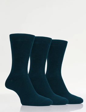 Farah Cotton Rich Soft Grip 3 Pack Socks Black