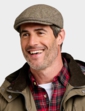 Stretch Tweed Cap Brown