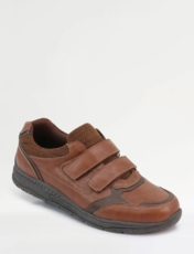 Truflex Touch Fasten Wide Fit Trainer Black