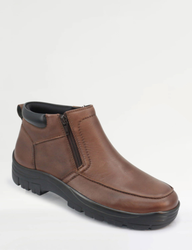 Pegasus Leather Wide Fit Waterproof Twin Zip Boot