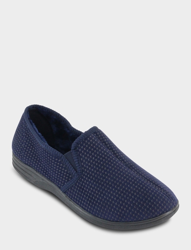 Dr Keller Wide Fit Fleece Lined Slipper