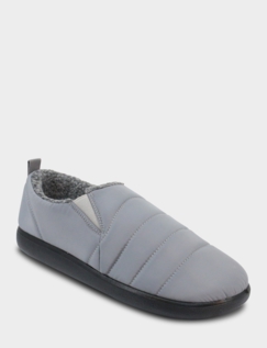 Dr Keller Fleece Lined Wide Fit Slipper Grey