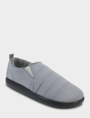 Dr Keller Fleece Lined Wide Fit Slipper Grey