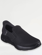 Skechers Go Walk Extra Wide Fit Slip In Trainer Black