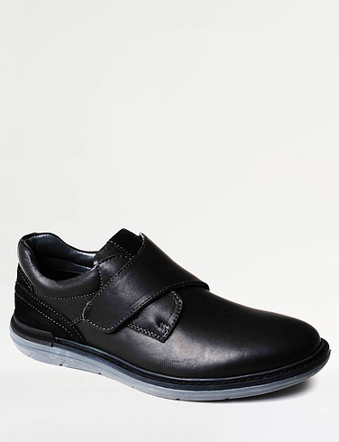 Catesby Wide Fit Touch Fasten Leather Shoes