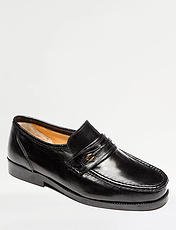 Catesby Leather Classic Moccasin Shoes Black