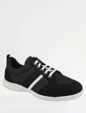 DB Shoes Mens Lace Trainer Tim Extra Wide EE to 4E Navy