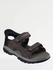 Skechers Tresmen Reece Extra Wide Fit Slip In Sandal Chocolate