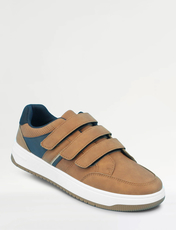 Pegasus Wide Fit Touch Fasten Trainer Navy