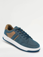 Pegasus Wide Fit Lace Trainer Navy