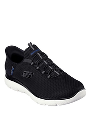 Skechers Summits Slip In Wide Fit Trainers Black