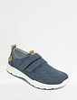 Dr Keller Wide Fit Touch Fasten Canvas Shoes Denim