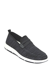 Dr Keller Wide Fit Slip On Moccasins Black