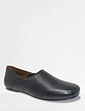 Leather Grecian Standard Fit Slipper With Leather Sole Black