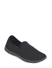 Pegasus Wide Fit Slip On Pumps Black