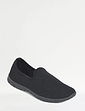 Pegasus Wide Fit Slip On Pumps Black