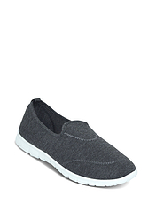 Pegasus Wide Fit Slip On Pumps Black