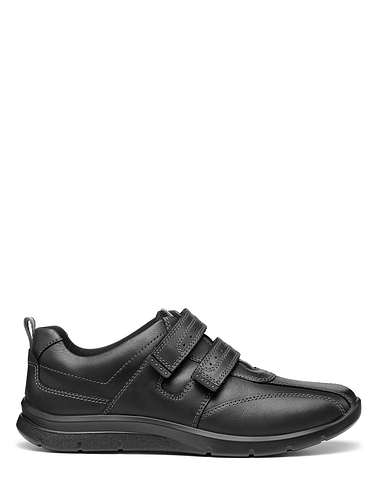Hotter Energise Dual Wide Fit Leather Touch Fasten Shoes | Chums