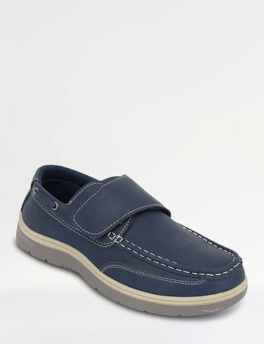 Wide Fit Touch Fasten Deck Shoe