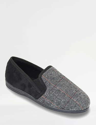 Elastic Gusset Extra Wide Fit Slipper