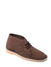 Pegasus Wide Fit Suede Desert Boot Beige