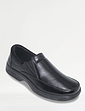 Mens Cushion Walk Slip On Standard Fit Shoe Black