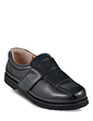 Mens Leather Touch Fasten Shoe Black