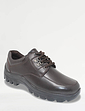 Pegasus Leather Wide Fit Lace Wide Fit Walking Shoe Black