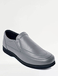 Leather Wide Fit Slip On Shoe Black