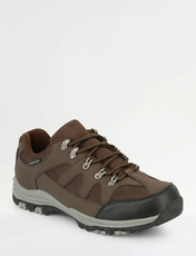 Cushion Walk Wide Fit  Waterproof Hiking Shoe Brown