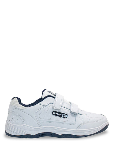 Gola Wide Fit Leather Touch Fasten Trainer