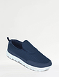 Pegasus Standard Fit Mesh Slip on Trainer Navy