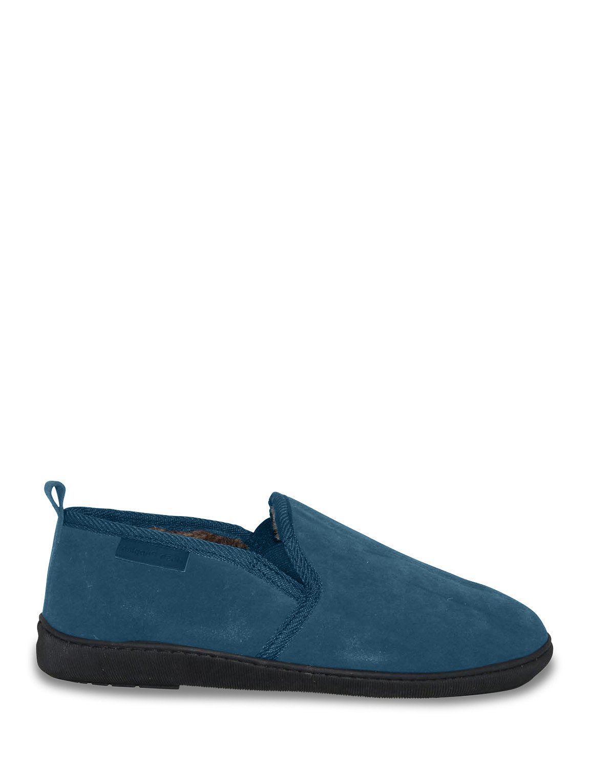 Hush Puppies Suede Slipper With Outdoor Sole And Memory Foam Chums