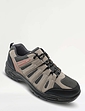 Mens Wide-Fit Lace Walking Shoes Brown