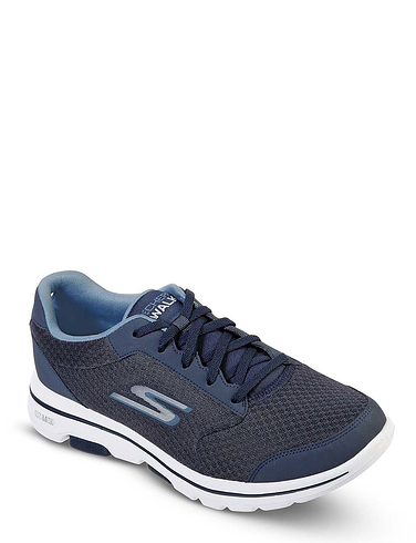Skechers GOwalk 5 Qualify Extra Wide Fit Lace Up Trainer