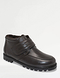 Leather Thermal Lined Touch Fasten Boot Standard Fit Black