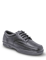 Dr Keller Wide Fit Lace Leather Shoe Black